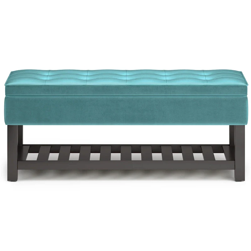 WYNDENHALL Essex 44 inch Wide Transitional Rectangle Ottoman Bench