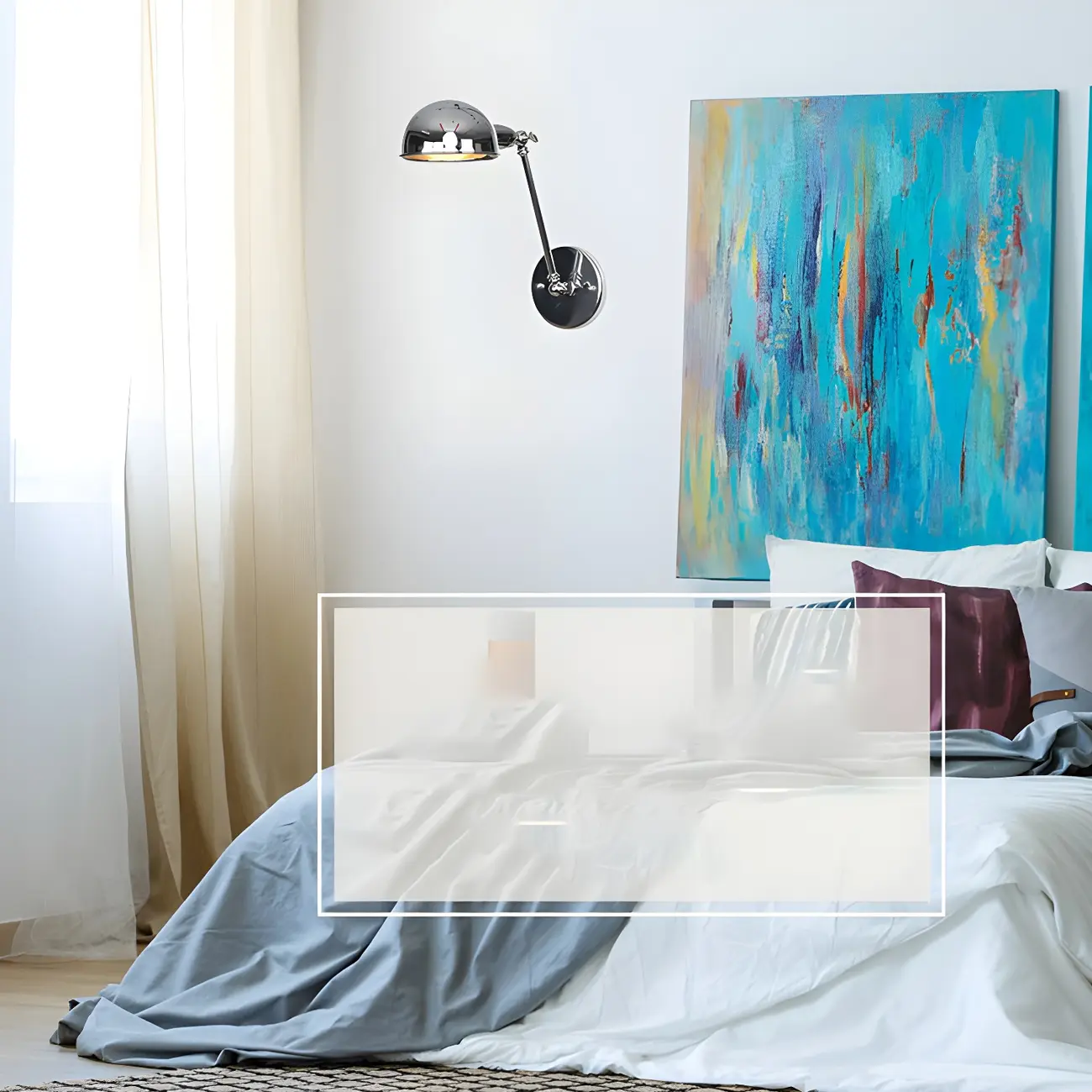 Metal Glossy Dome Swing Arm Wall Light