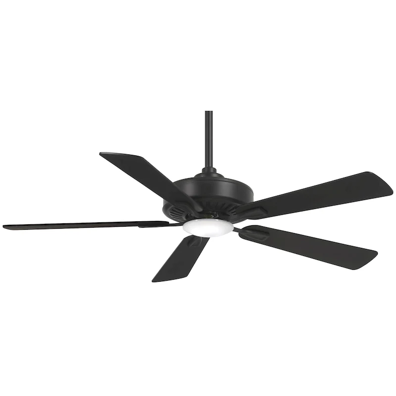 Minka Aire Contractor Coal 5 Blade 52 Inch Ceiling Fan With LED Light