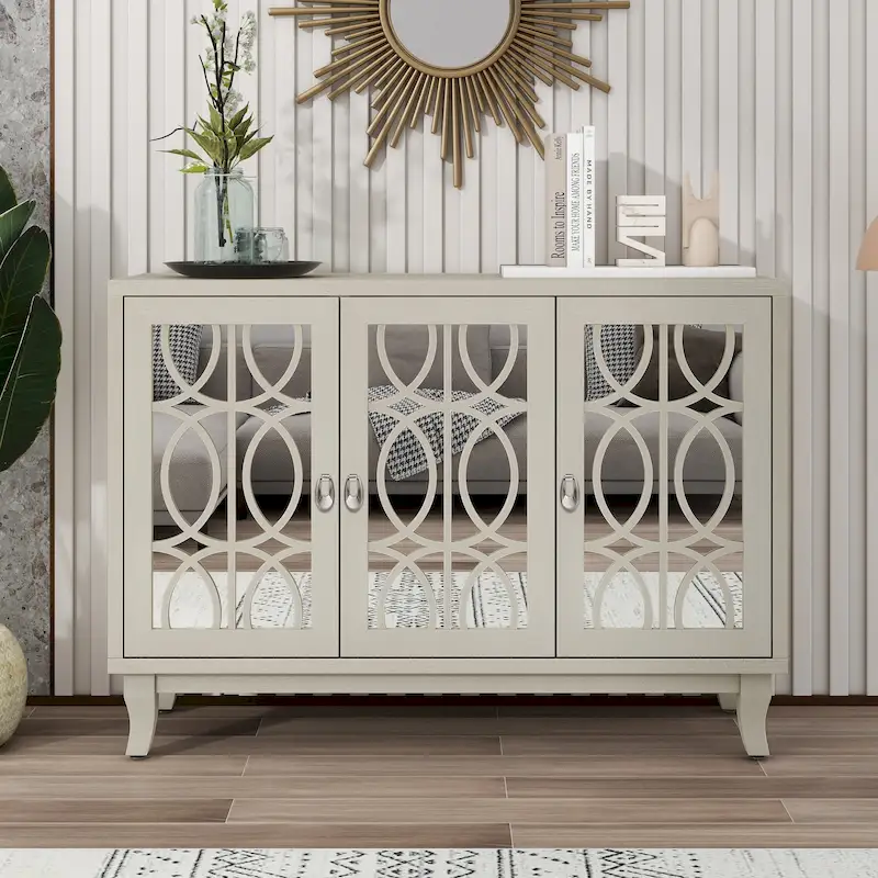 Sideboard with 3 Glass Doors