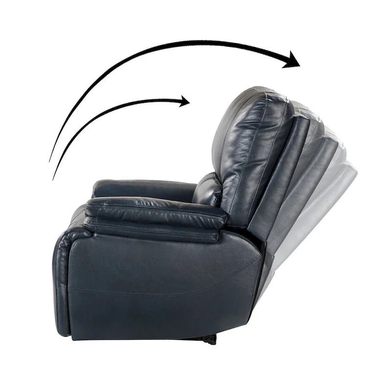 Clara Genuine Leather Power Recliner with Cushion Padded, Set of 2