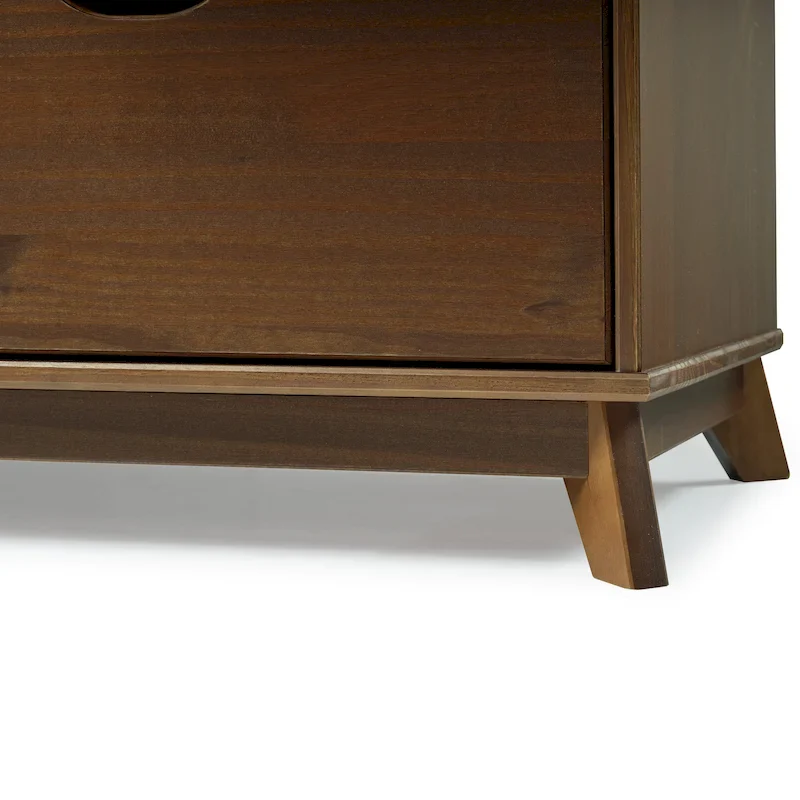 Purcell Wood 3 Drawer Nightstand
