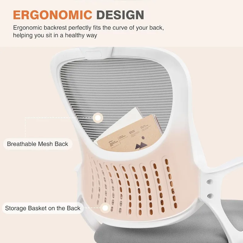 Ergonomic Office Chair, High Back Desk Chair with Headrest, Home Office Swivel Mesh Computer Chair Office Chairs