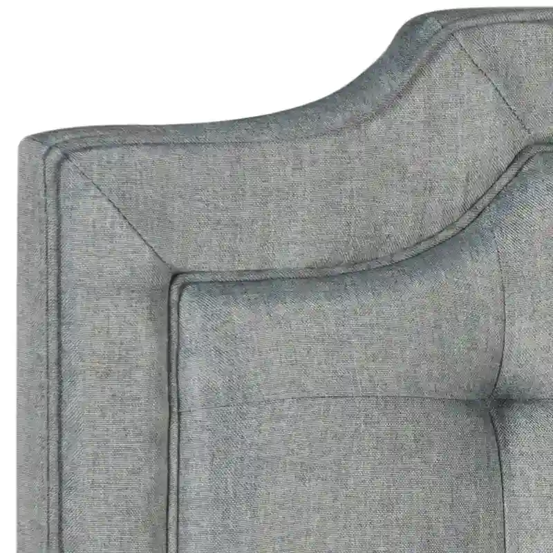 King Tufted Upholstered Headboard – Taupe, Hollywood Glam Style