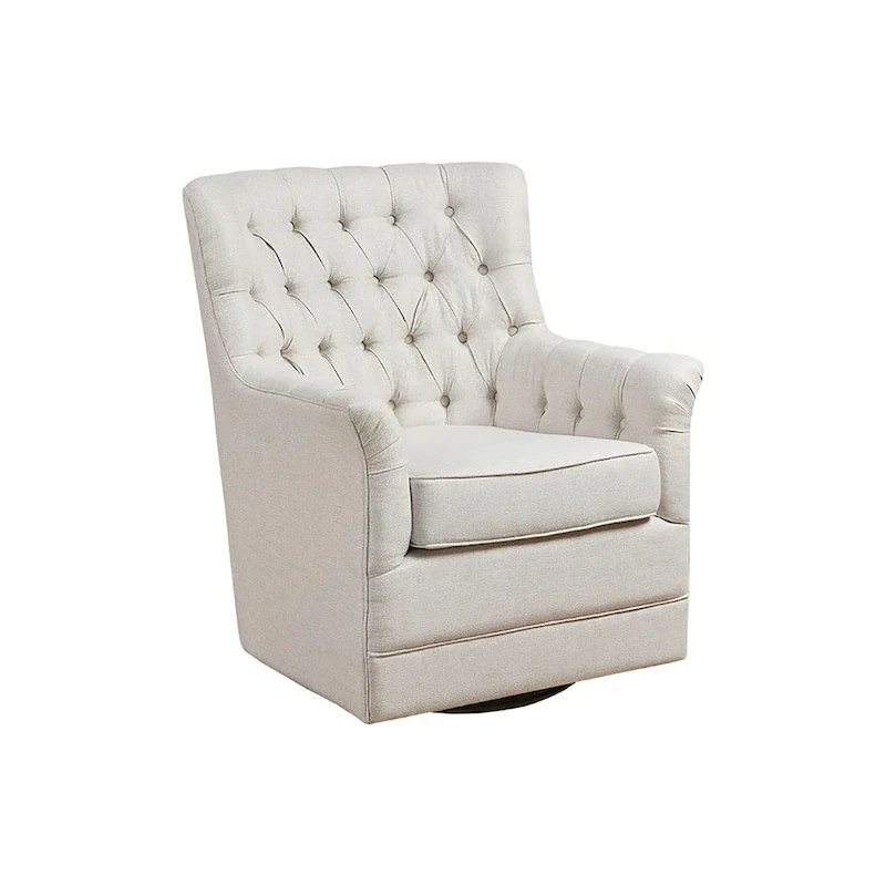 Tufted Swivel Glider Chair - Single Seat