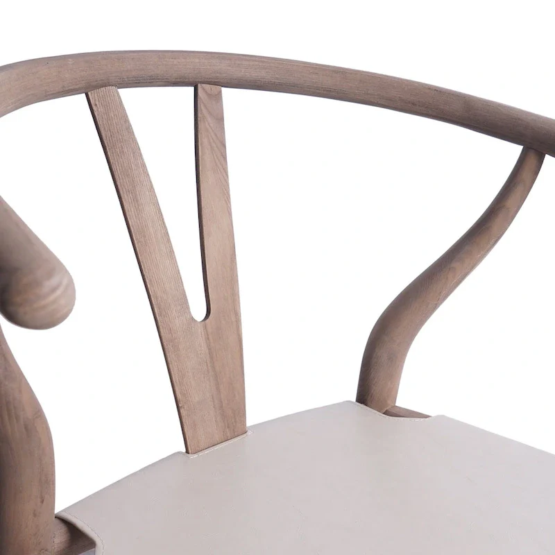 Ash Wood Dining Chairs Set of 6 - Mid-Century Modern Style