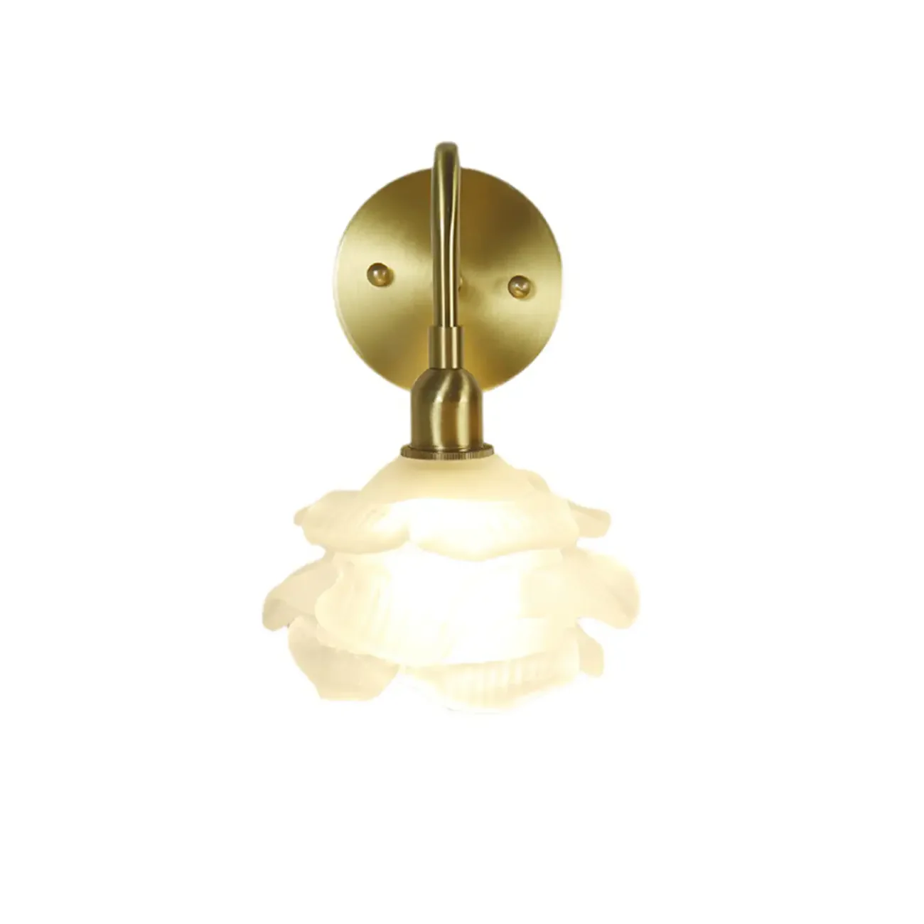 Mini Floral LED Wall Sconce with Pull Chain Switch for Home
