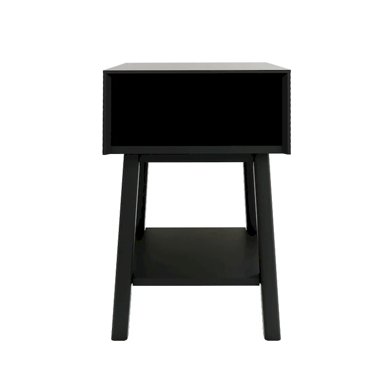 Plank and Beam Mid-Century Modern Cubby Nightstand