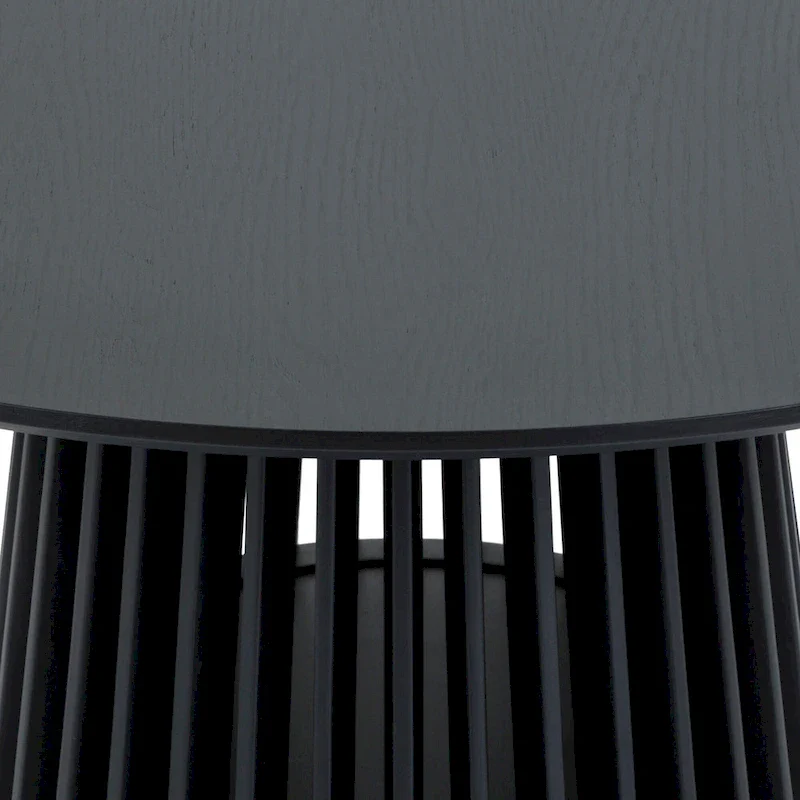 Pasadena 79 inch Solid Wood Oval Dining Table with Slatted Pedestal Base