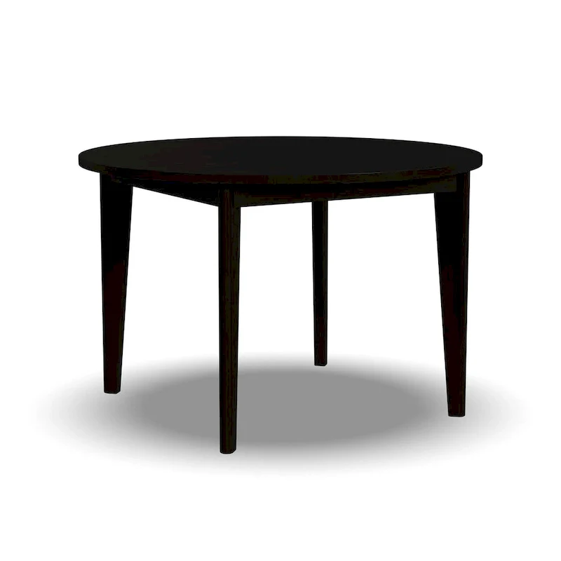 Black Wood Round Dining Table