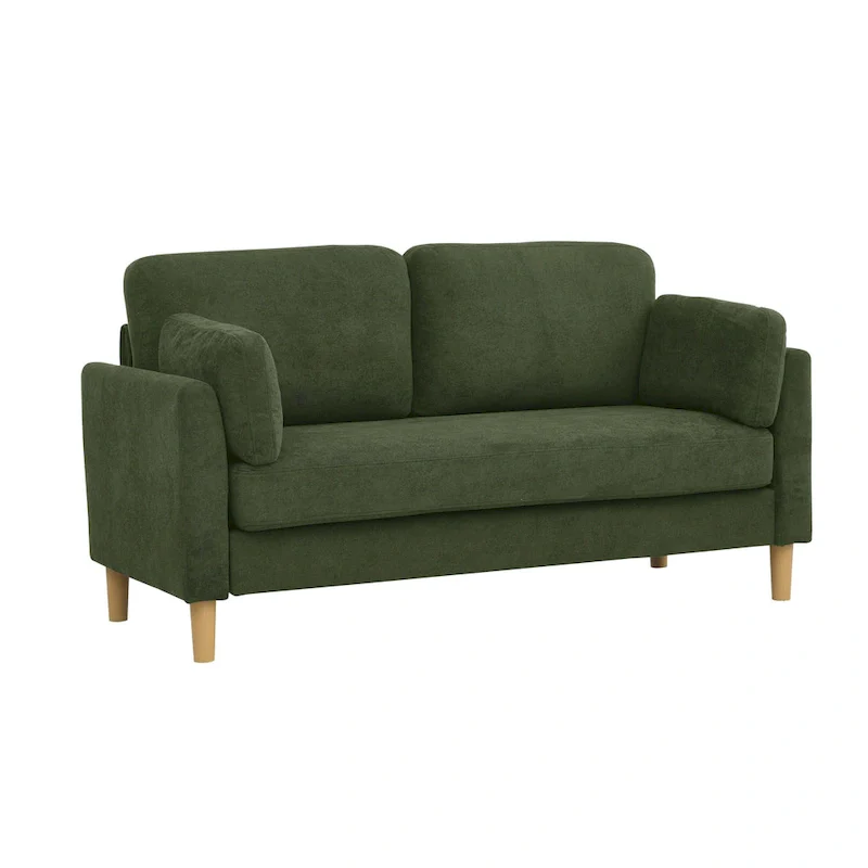 Green Minimalist 2-Seater Sofa
