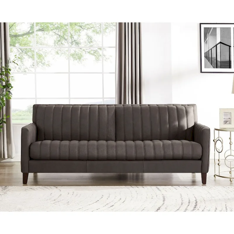 Hydeline Ennis Top Grain Leather Sofa Loveseat and Chair Set - Sofa, Loveseat, Chair