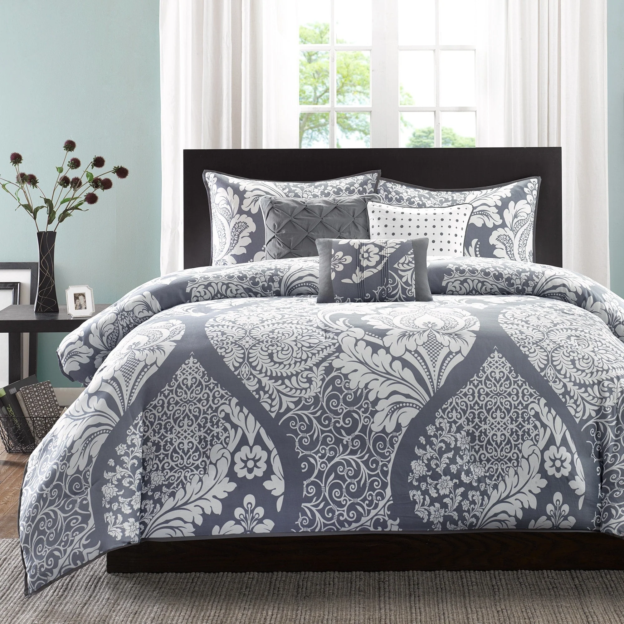 Madison Park Marcella 7 Piece Cotton Printed Comforter Set