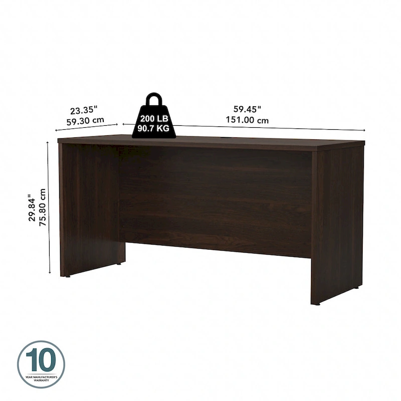 Studio C 60W x 24D Credenza Desk by Bush Business Furniture