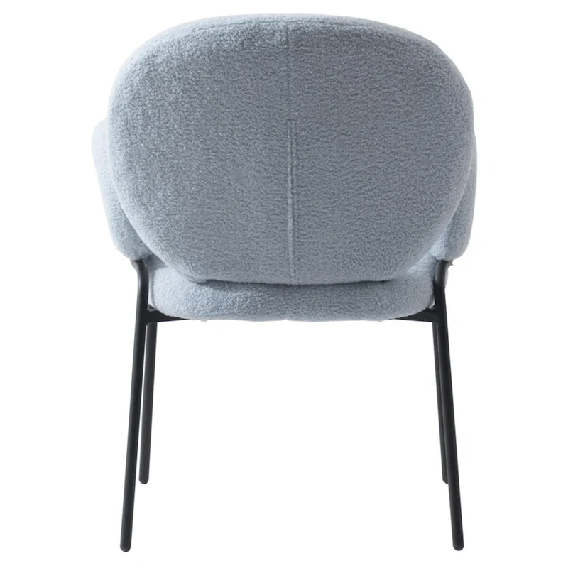 Soft-Cushioned Wrought Iron Dining Chair