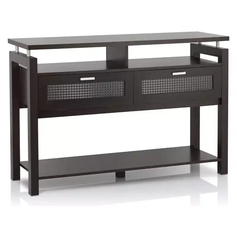 Ambrose Console Table Espresso - HOMES: Inside + Out: Modern Sofa, Foyer & Entrance Furniture with Storage