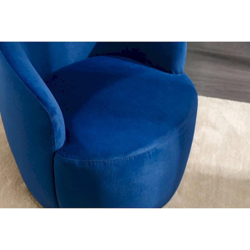 25.6  Swivel Barrel Chair with Black Coating