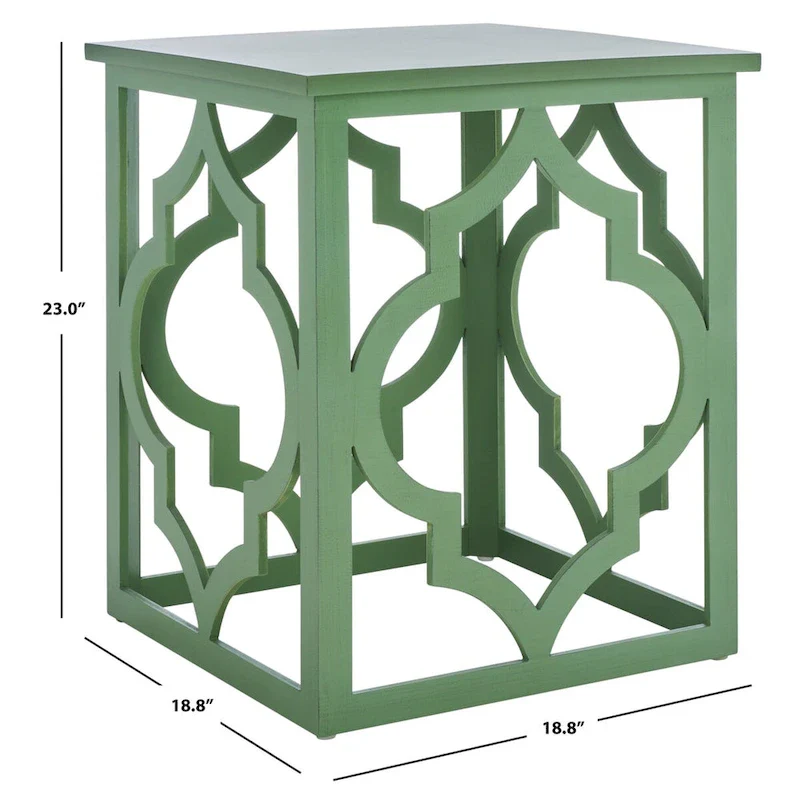 Silver Leaf End Table - 19 W x 19 D x 23 H