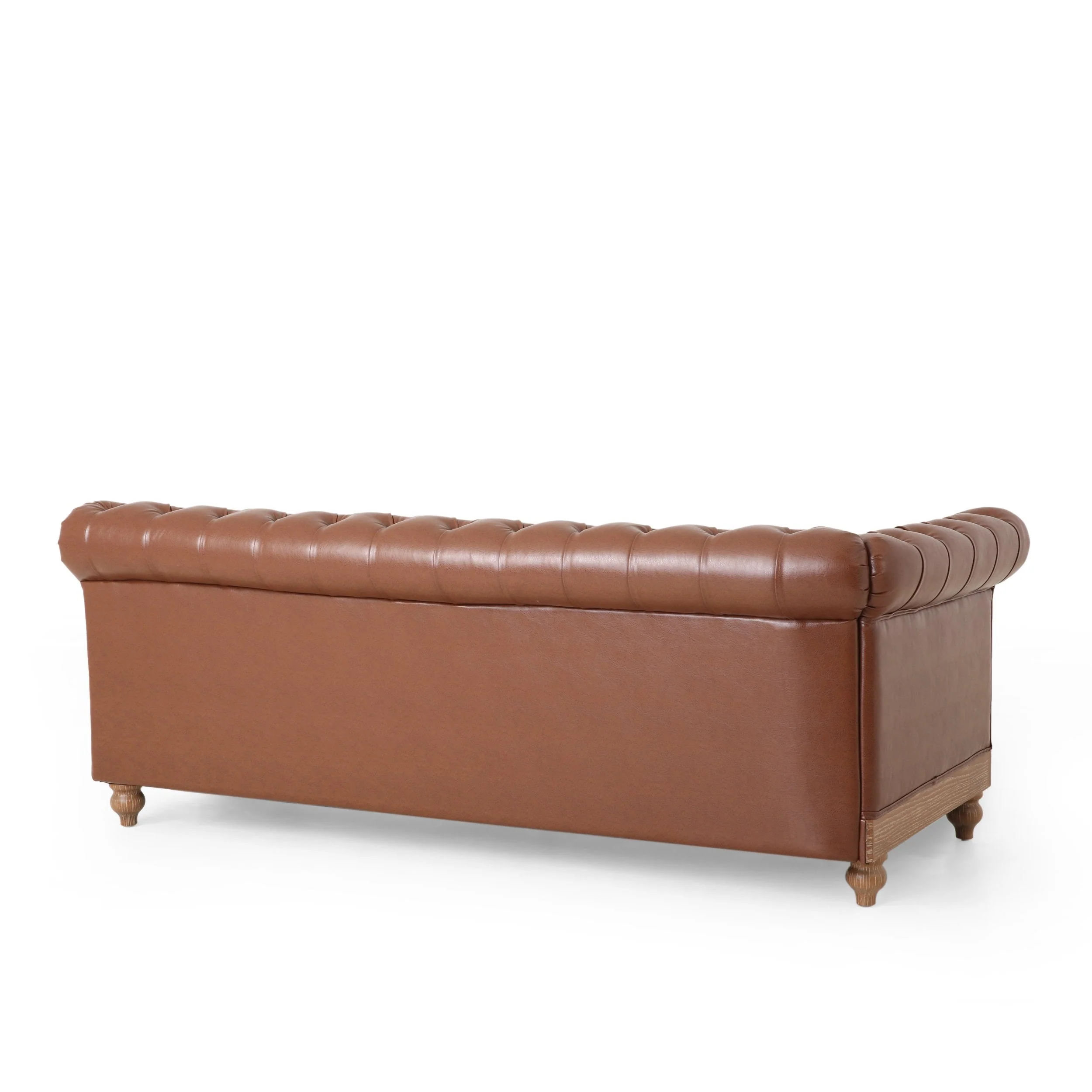 Tufted 7 Seater Sectional Sofa with Nailhead Trim - NH635413