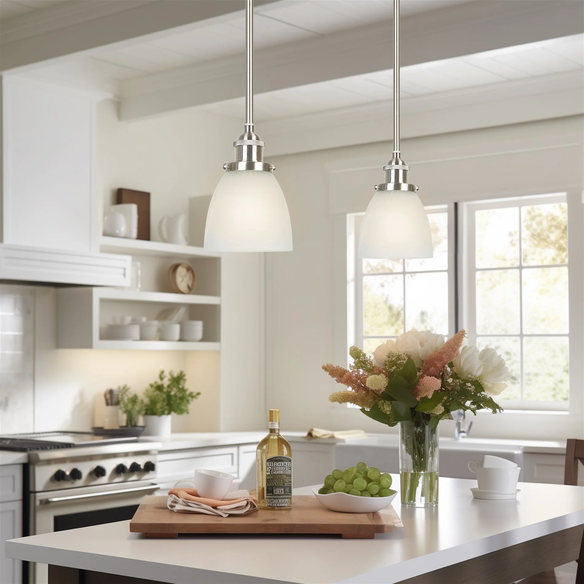 Weston 5 Alabaster Glass Shades / Replacement Glass, 3-Pack