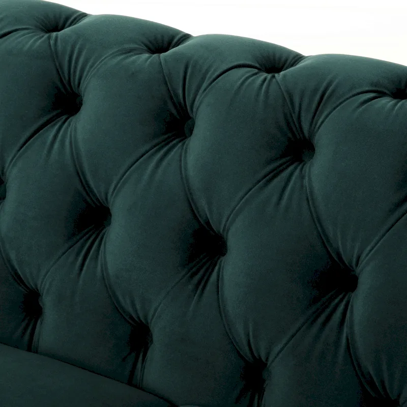 Chesterfield Velvet Loveseat Sofa