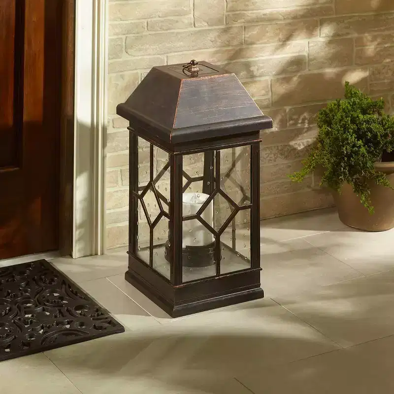 Smart Solar San Felipe Estate 22" Solar Lantern Bronze