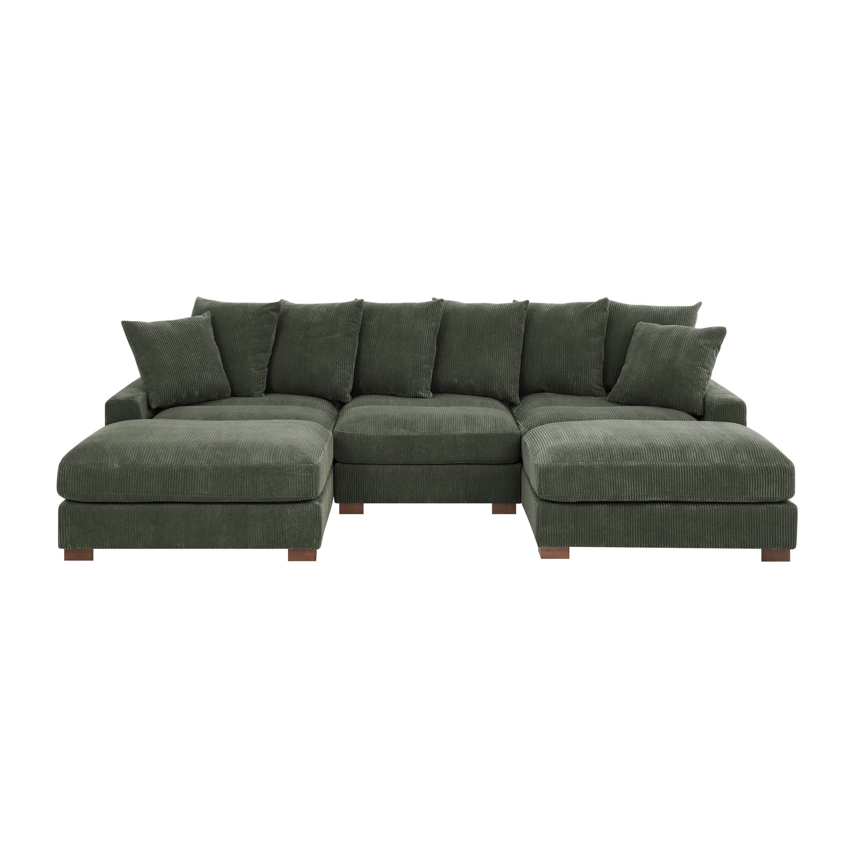 Wynisha Deep Corduroy Sofa Sectional Couch