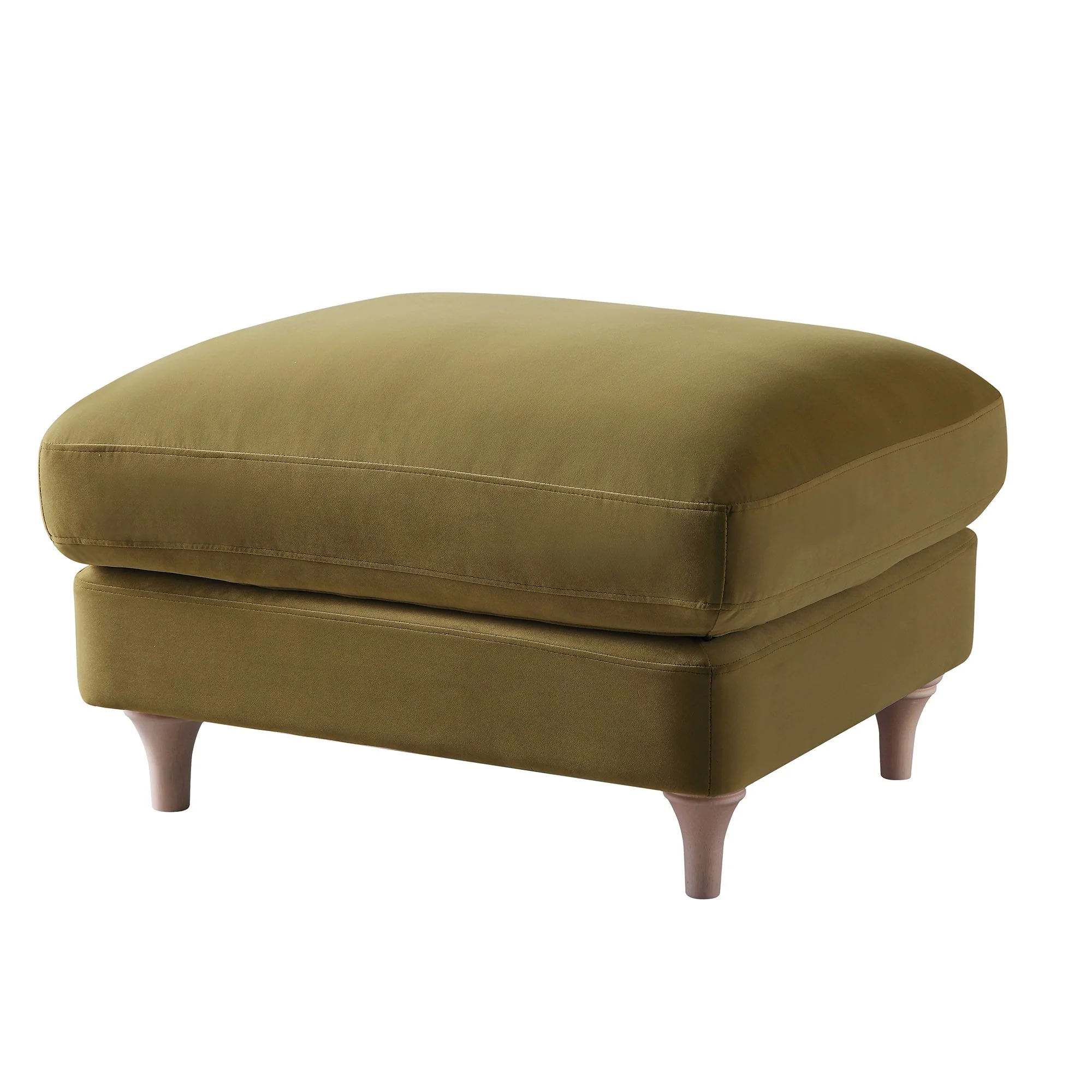 Fudge Velvet Sofa, Footstool