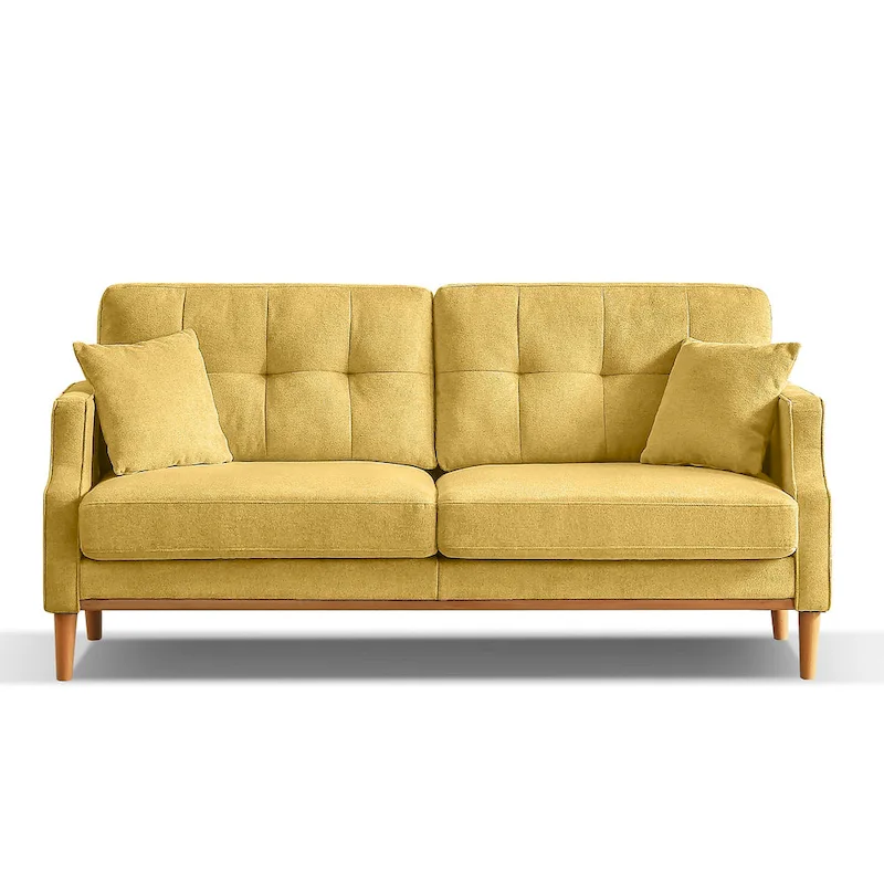 Tufted Loveseat with USB Outlet - 3 Seater