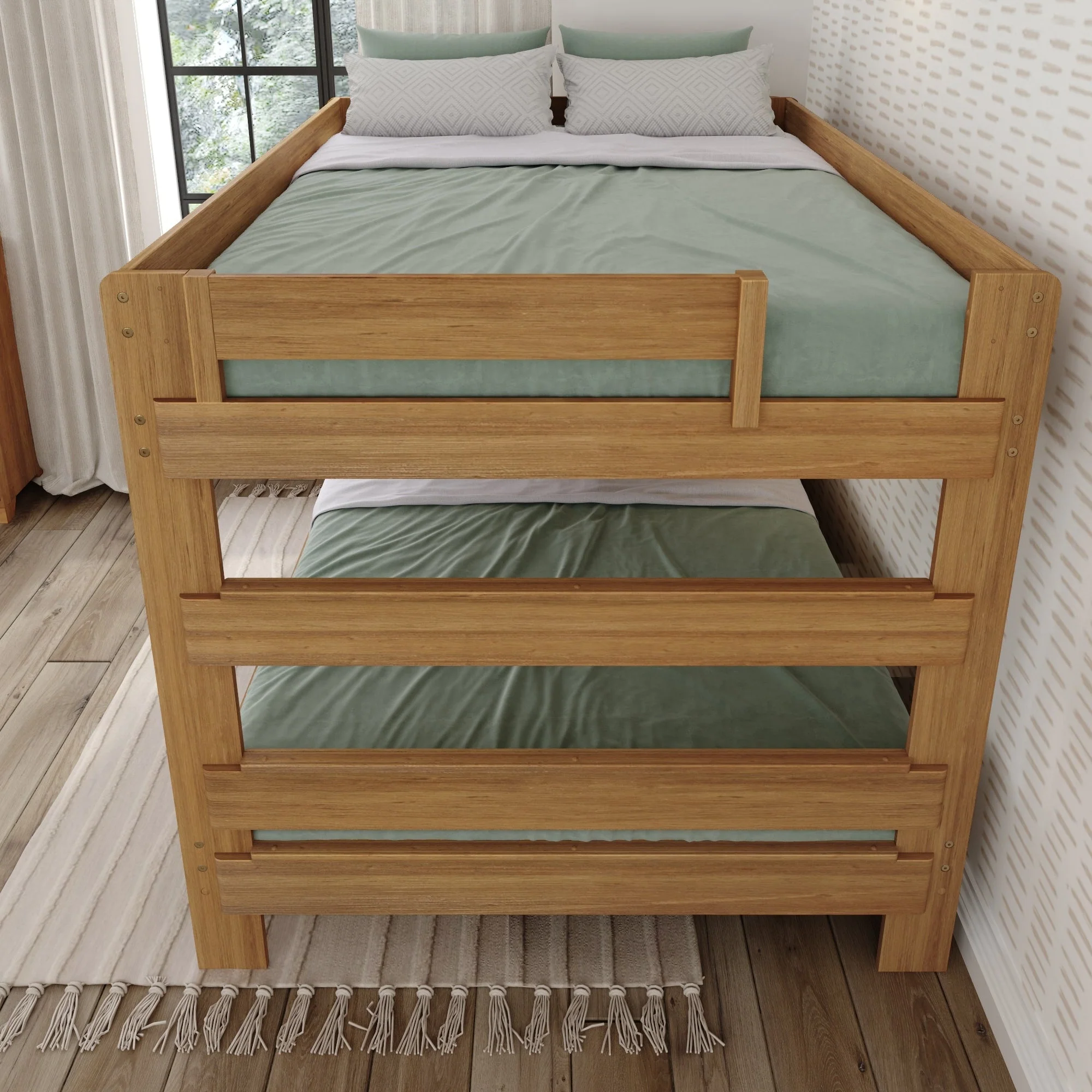 Max and Lily Farmhouse Queen over Queen Bunk Bed