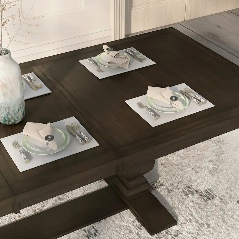 Ruddy Road Espresso 94-inch Wood Expandable Dining Table