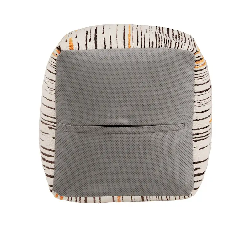 Upholstered Square Pouf Ottoman