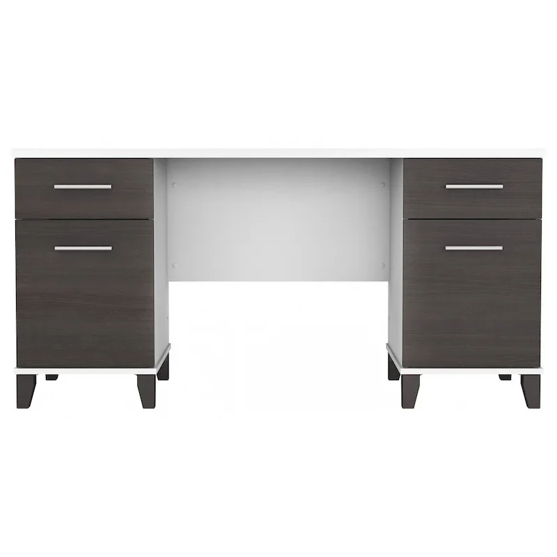 Bush Furniture Somerset 60W Office Computer Desk with Drawers