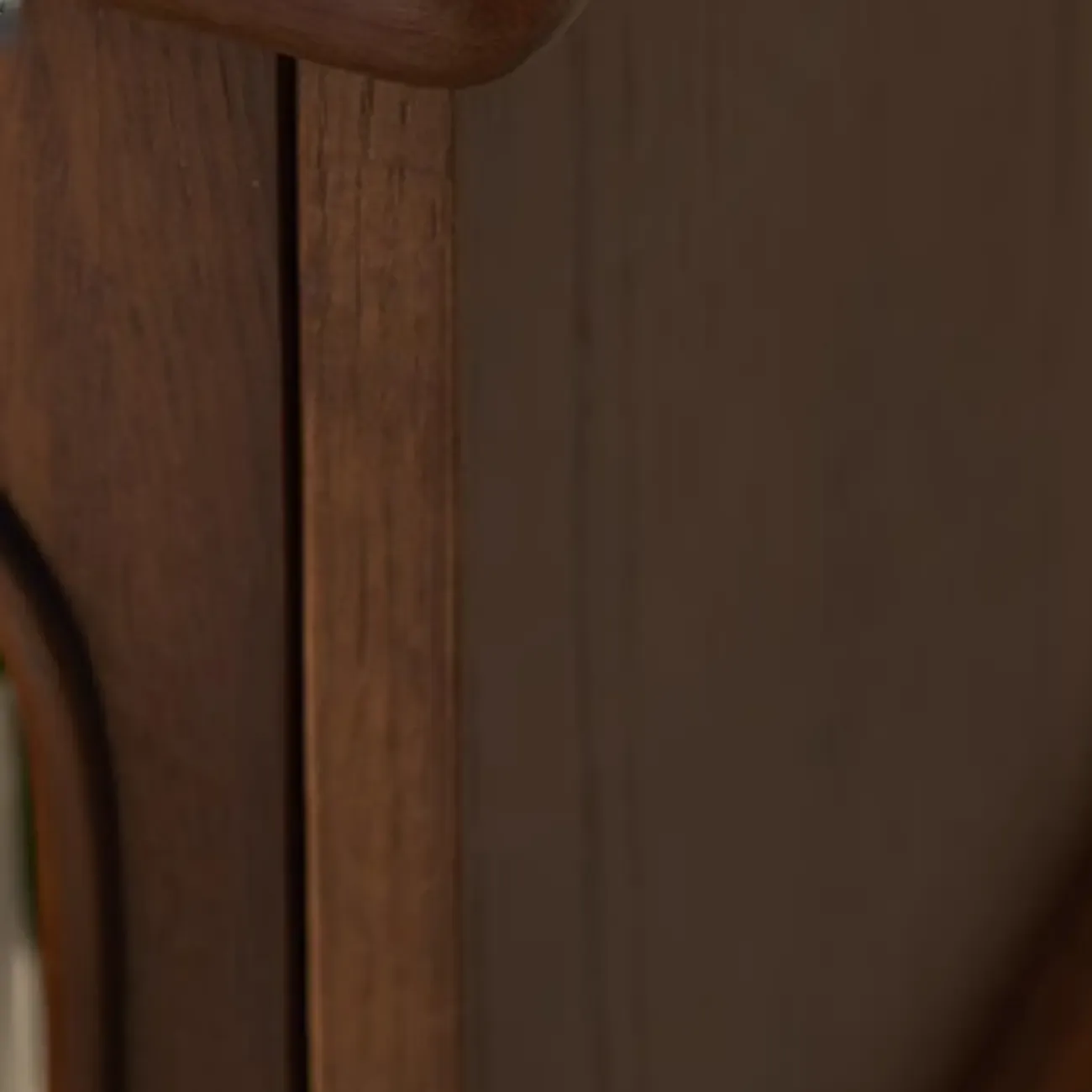 Tall Traditional Brown Wooden Rectangular Side Table