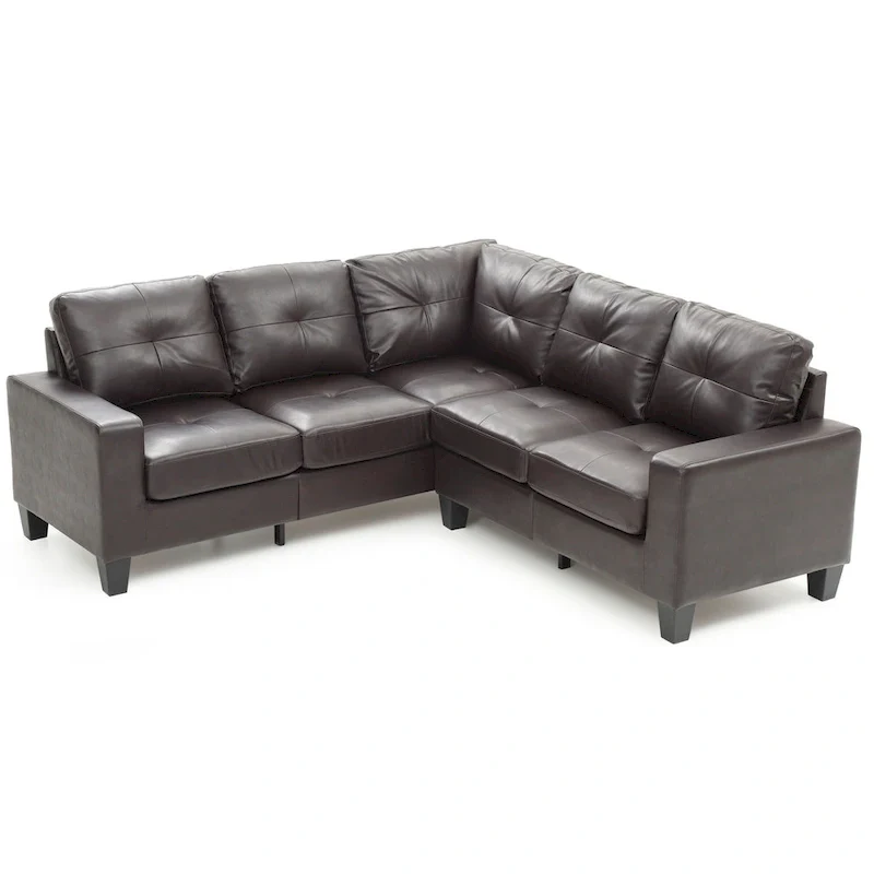 Newbury Faux Leather Sectional Sofa