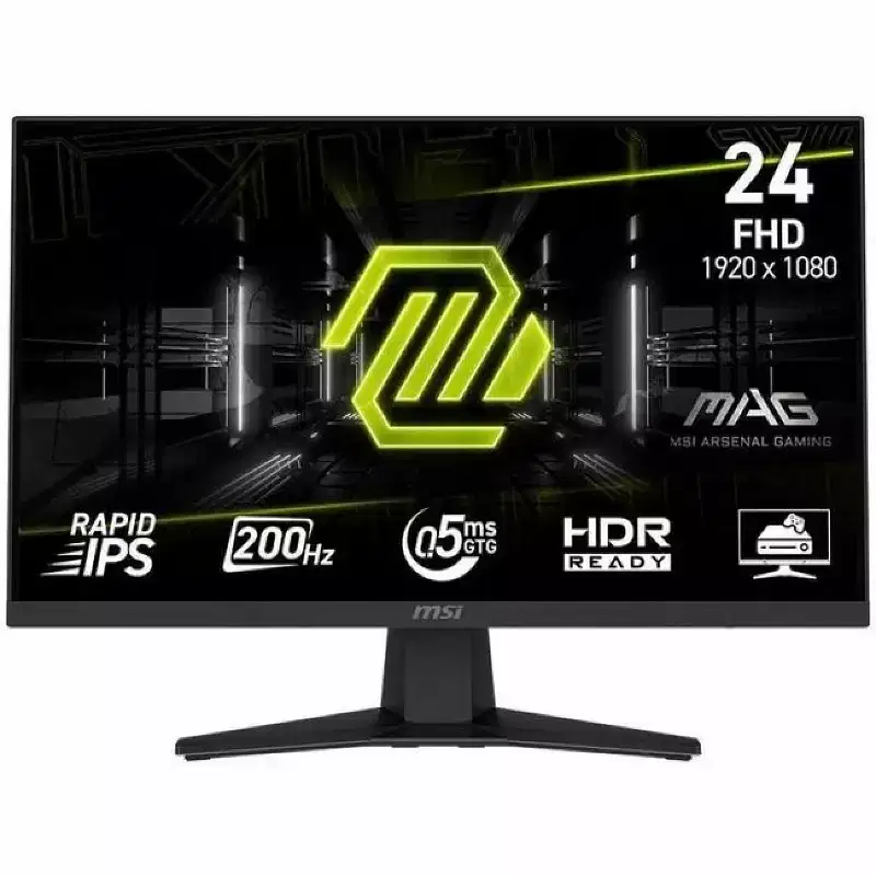MSI MAG MAG 242F 24 Class Full HD Gaming LCD Monitor - 16:9 - Metallic Black - 23.8 Viewable - Rapid IPS - 1920 x 1080 - 1.07 Billion Colors