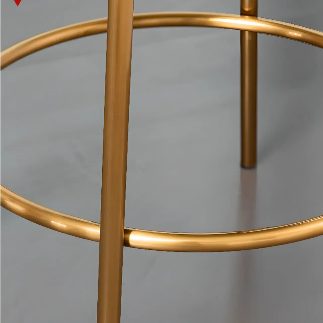 Modern 4-Leg Metal Faux Leather Upholstered Bar Stools