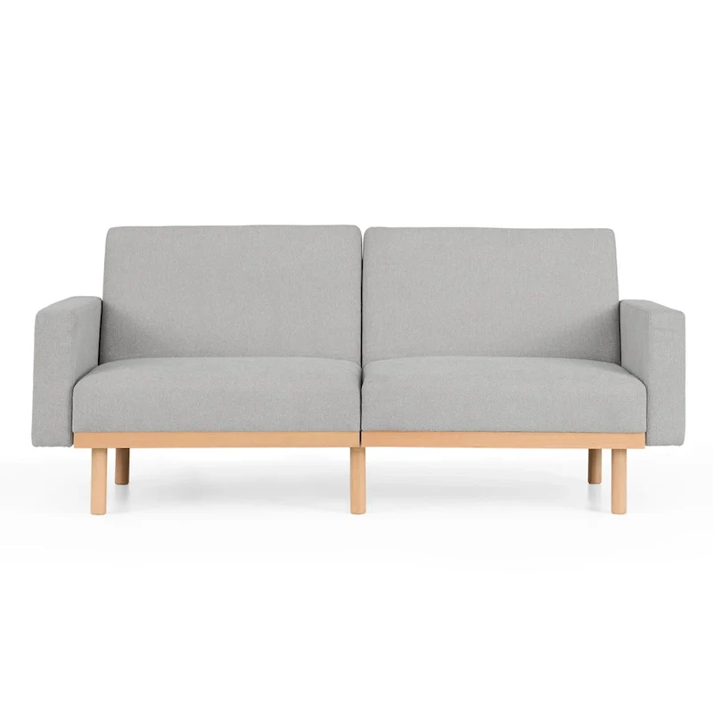 Brookside Harlow Futon with Wood Base