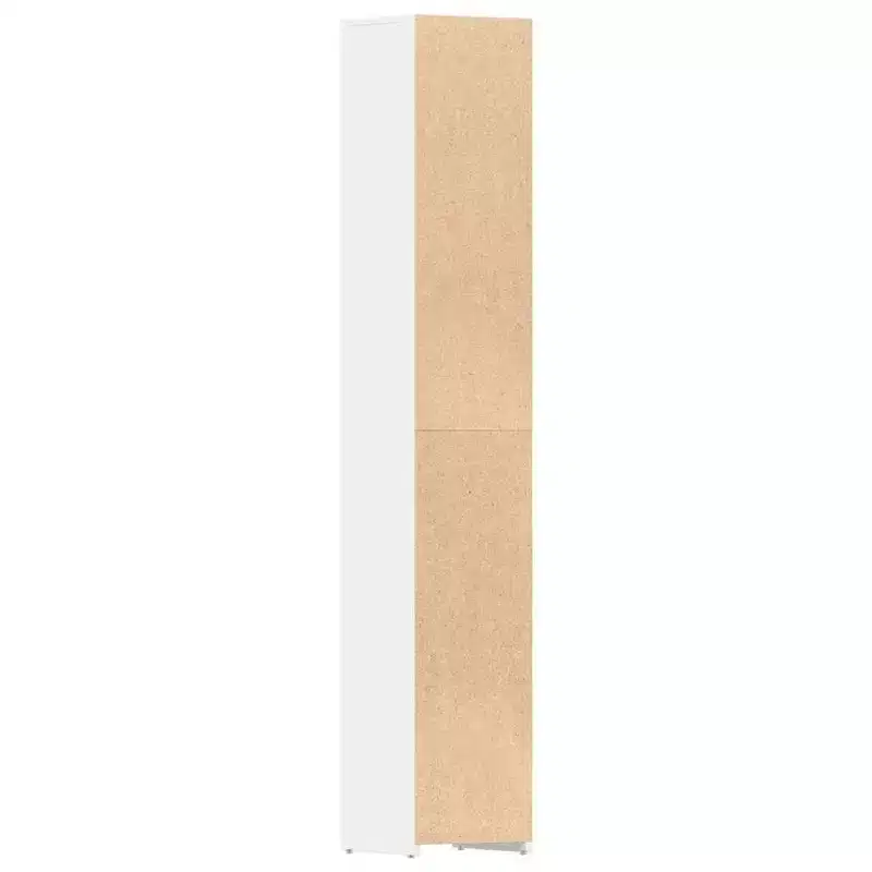 Tall Bathroom Storage Cabinet, White, 2-Door, 1-Person