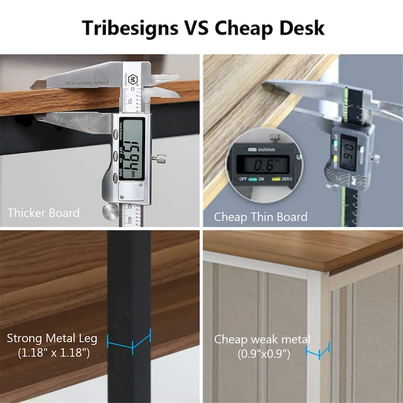 47 InchesComputer Desk with Hutch and Bookshelf, Home Office Desk