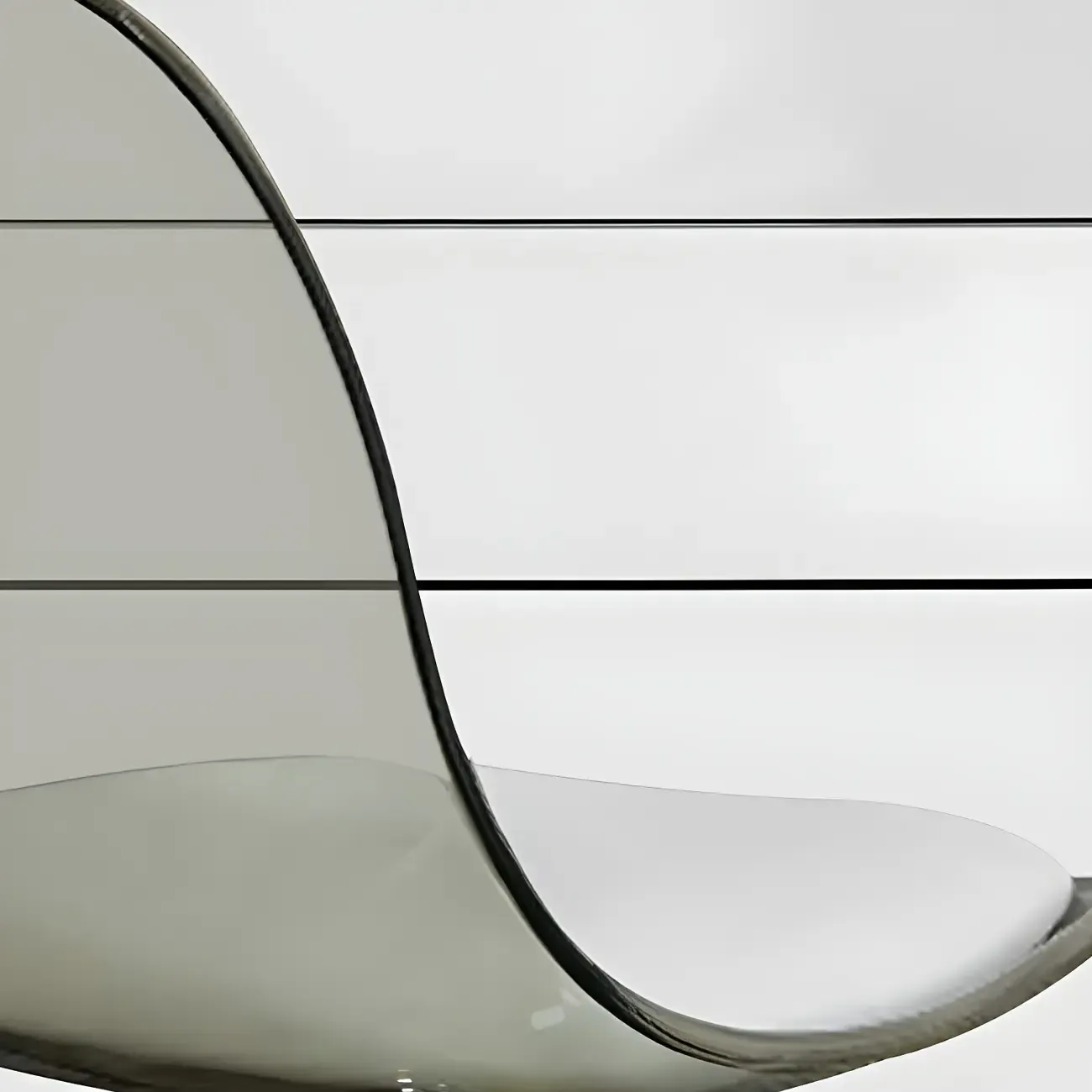 Modern Swivel Cushioned Acrylic Bar Stools with Backs