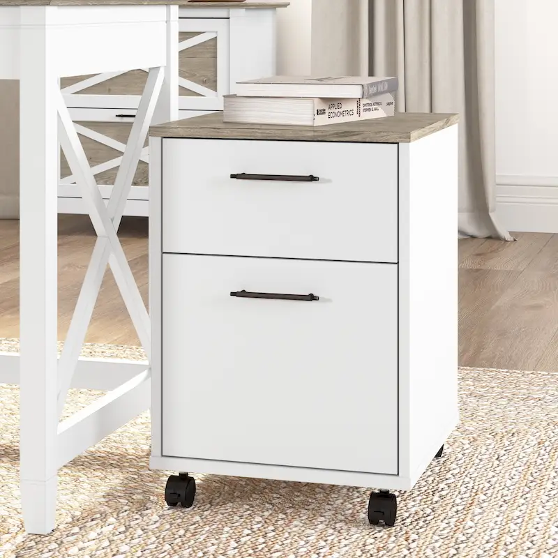 2 Drawer Mobile File Cabinet by