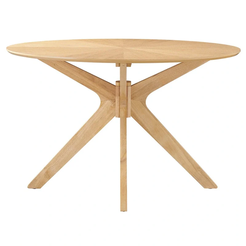 Crossroads 47  Round Wood Dining Table