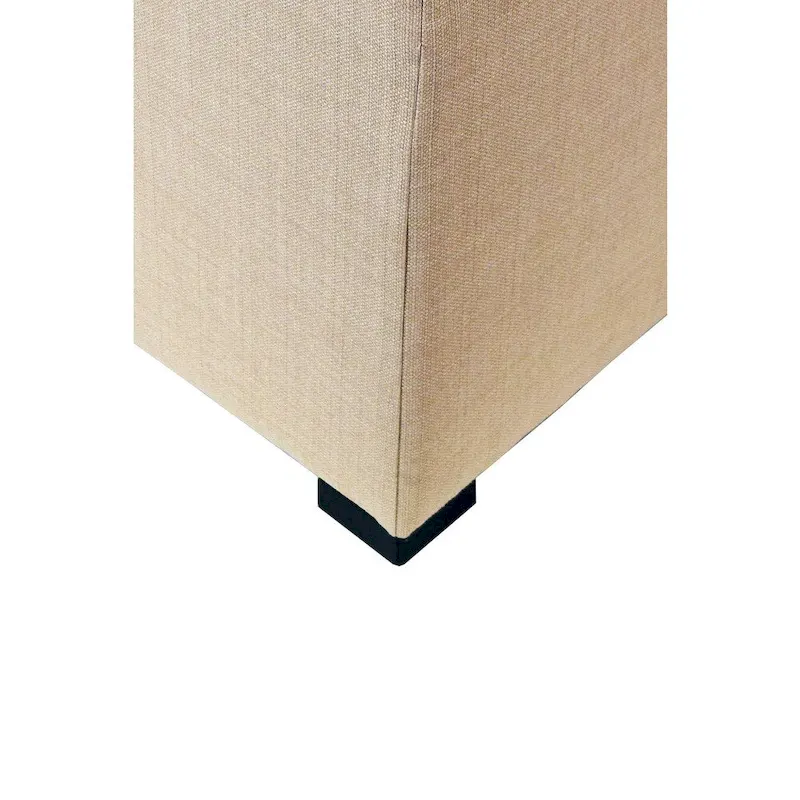 MJL Furniture Solid 4 Button Tufted Square Ottoman