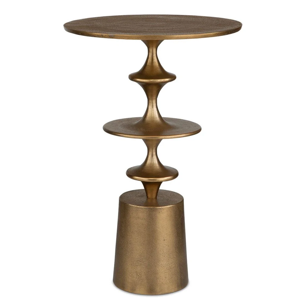 Flight Accent Table, Brass