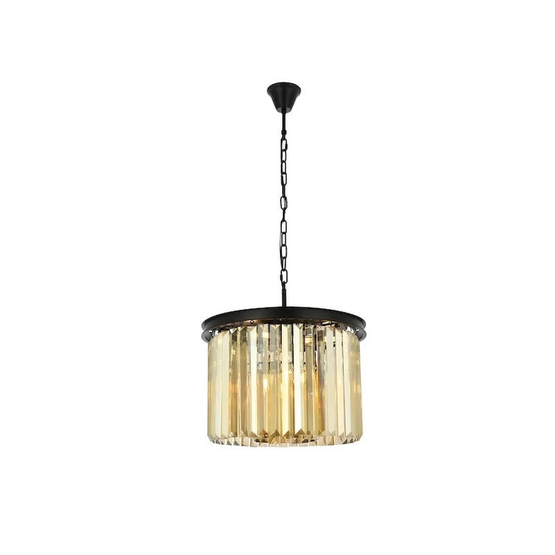 Royce Edge 6-Light Matte Black Pendant