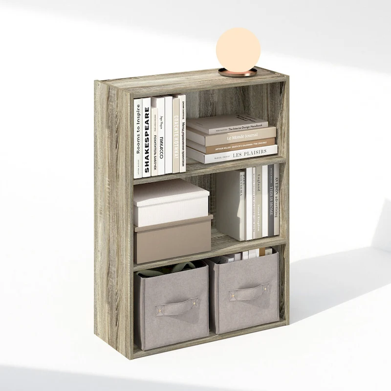 Furinno Simple Open Shelf, Bookcases, 3-Tier