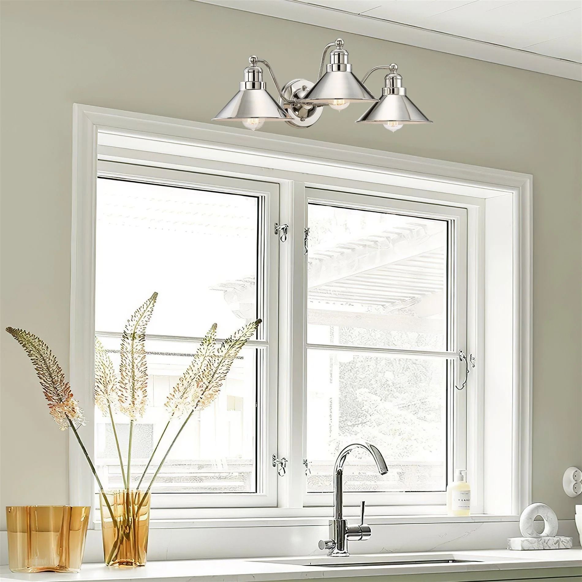 Welton 26 3-Light Modern Farmhouse Bathroom Light