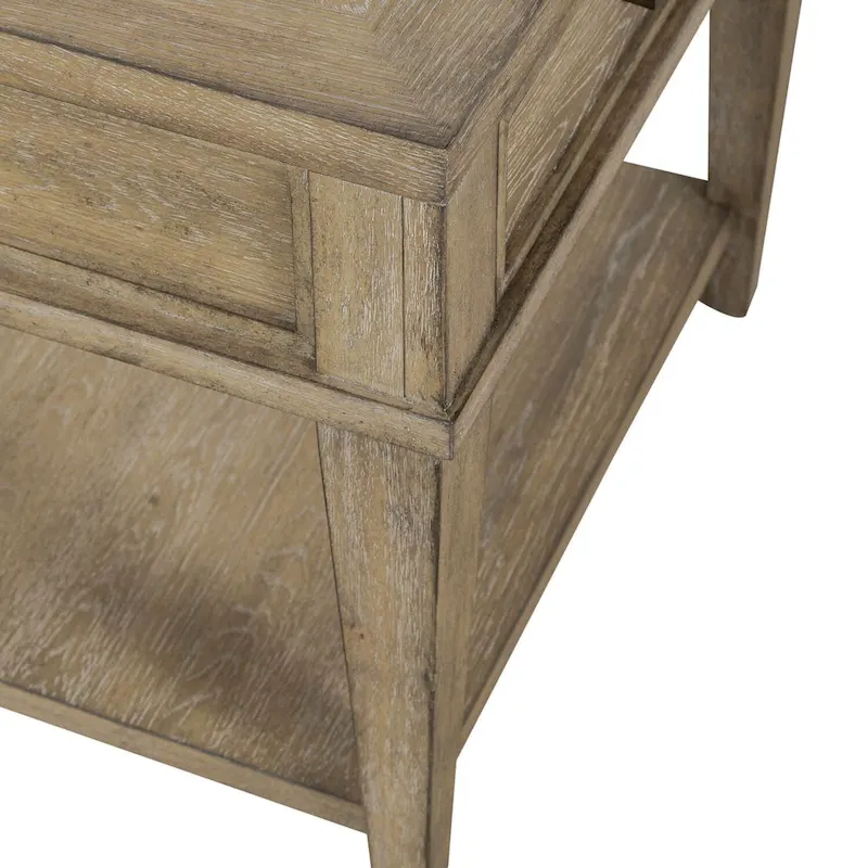 Devonshire Weathered Sandstone Drawer End Table