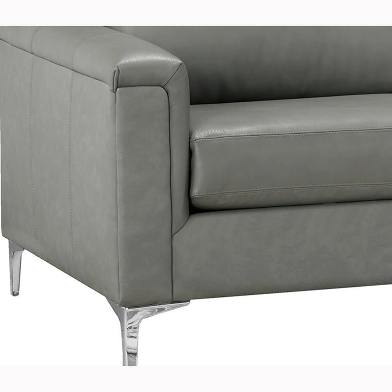 Malibu L-shaped Top-grain Leather Sectional Sofa - 122.5 x 85 x 36.5 x 35